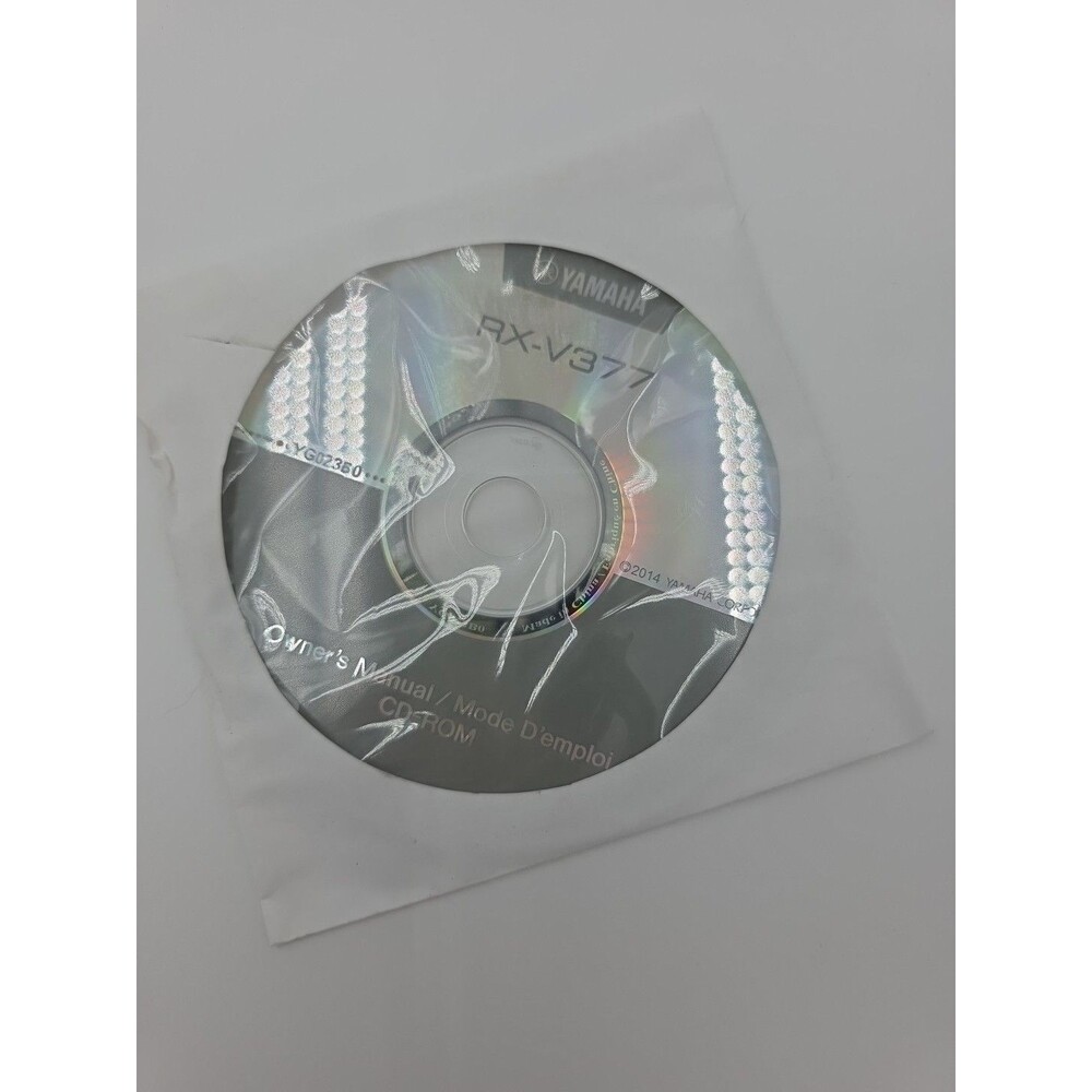 Yamaha RX – V377 owners manual disc